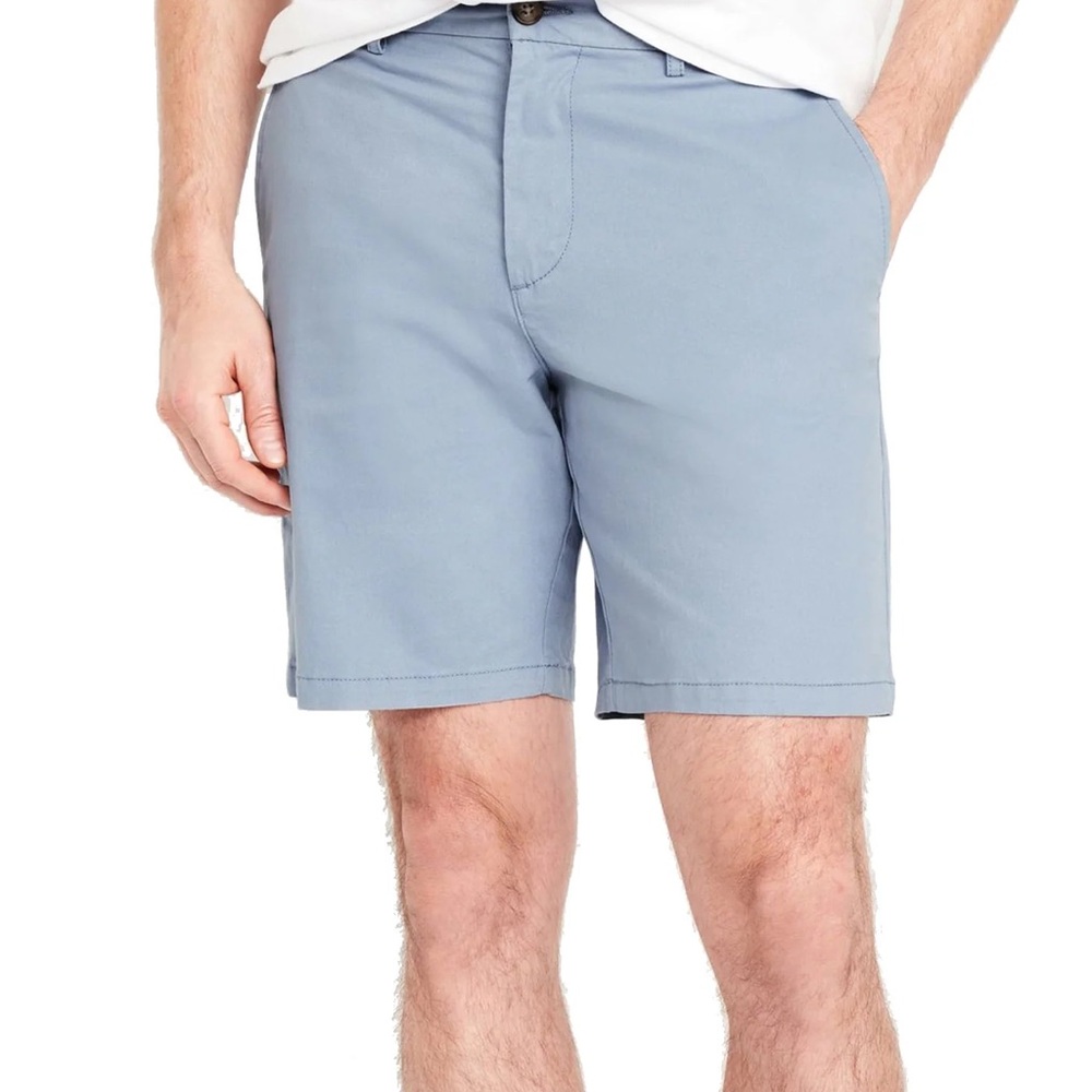 NWT Old Navy Light Blue Slim Built In Flex Rotation Men’s Chino Shorts